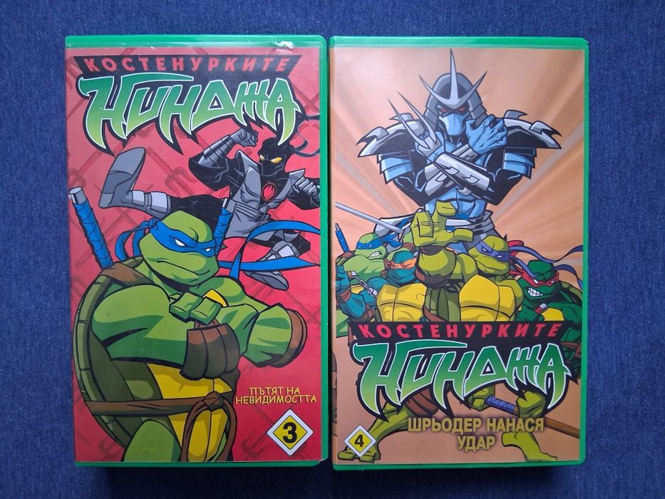 Колекция Видеокасети Супермен  VHS Костенурките Нинджа Миши Рокери от