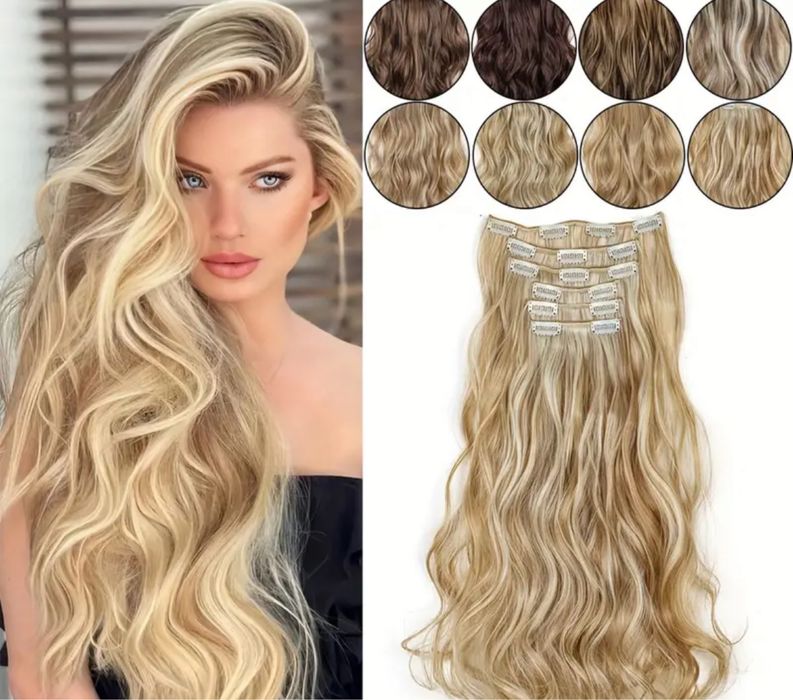 Шапка с руси плитки и с кестенява коса