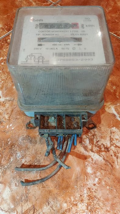 Contor electric vechi 1797kWh