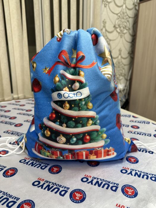 Мешок для подарка Вышевка на заказ , ДТФ , Сублимация печать на ткани