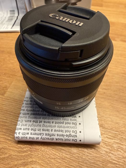 Obiectiv foto Canon EF-M 15-45mm f/3.5-6.3 IS STM Grafit (Montură EOS M) – CA NOU, GARANTIE EMAG 24 LUNI