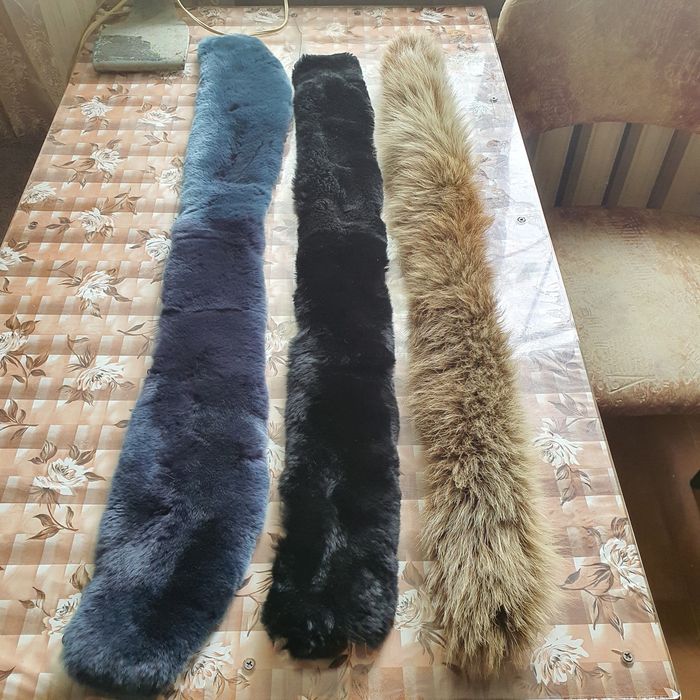 Меховые  воротники  б/у, в хорошем. сост