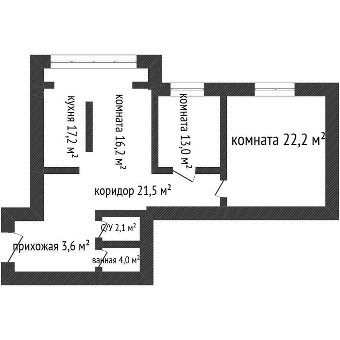 3-комнатную квартира батыс