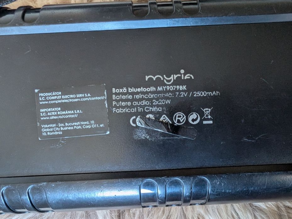 Boxa portabila Myria MY9079BK