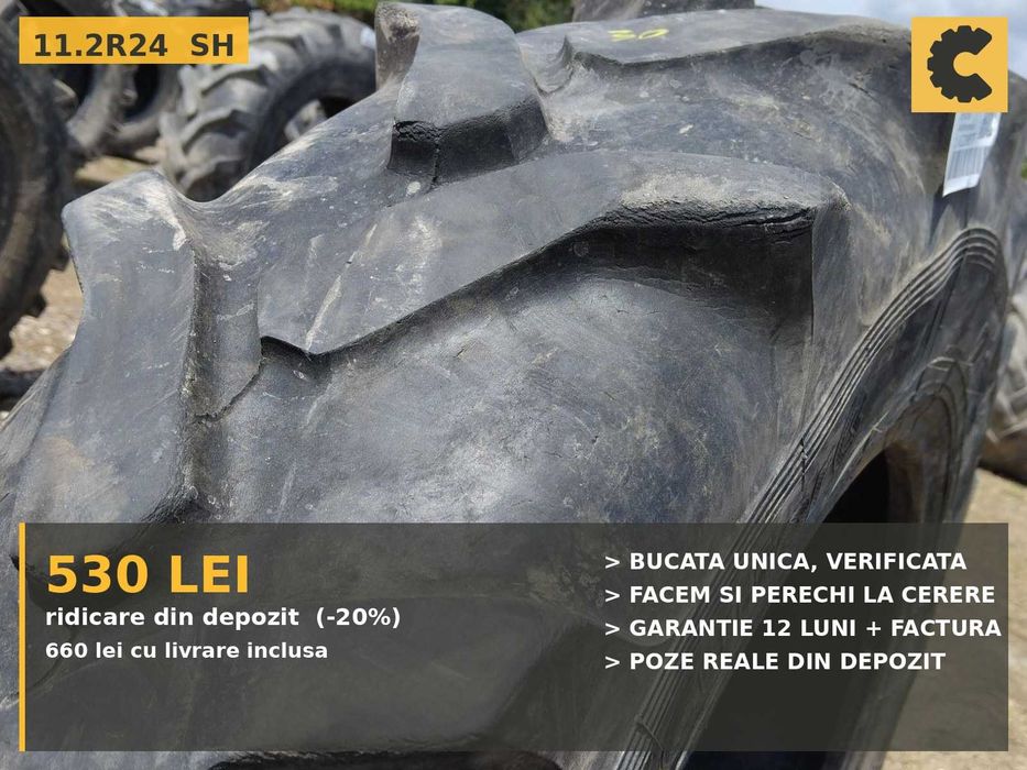 Cauciucuri 11.2R24 280/85R24 Cultor Anvelope Tractor Fata SH OFERTA Garantie Factura John Deere