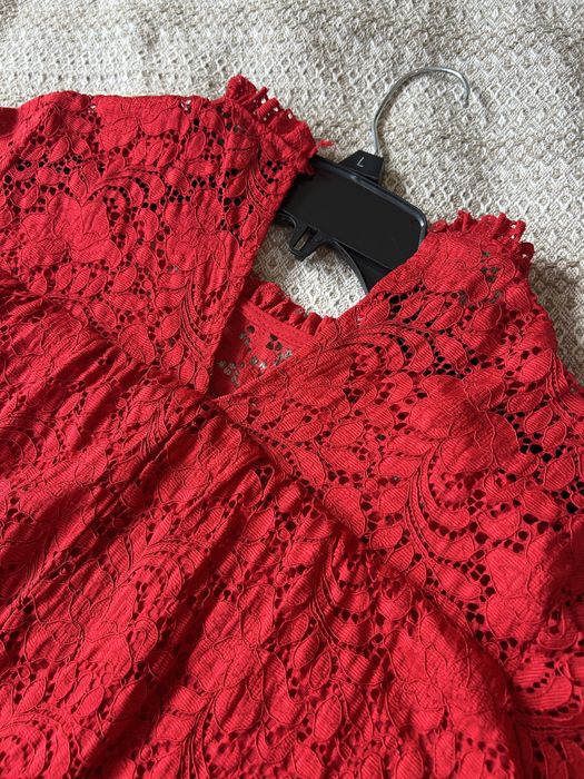 Червена мини рокля Zara