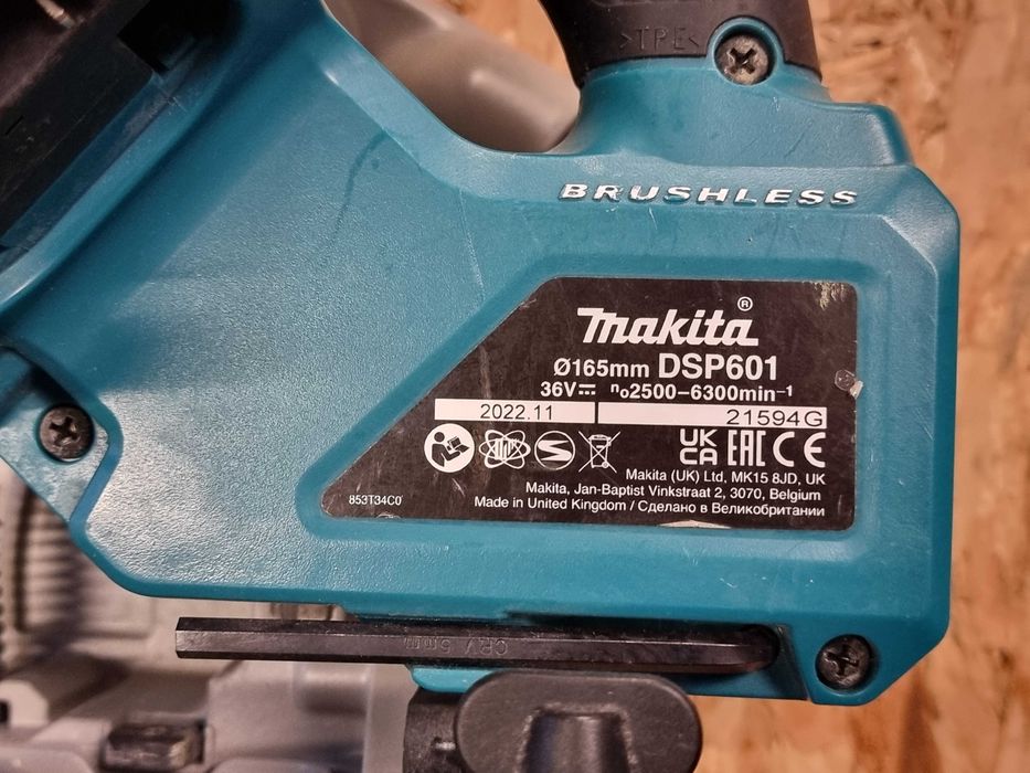 Ferastrau Circular Makita DSP601 36V Cu Plonjare Sina Acumulatori 18V