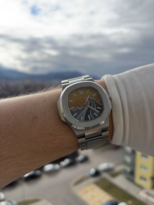SEIKO MOD "Nautiko" – Piesă Unică, Pictată Manual