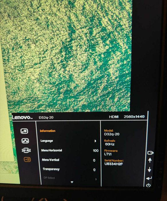 Monitor LED IPS Lenovo 32" 2K 4ms 75Hz