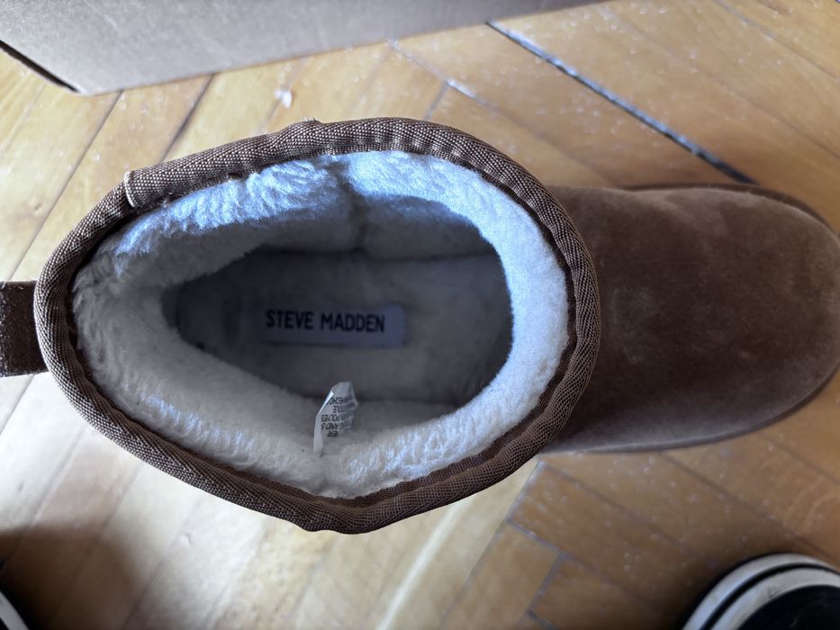 Ghete Steve Madden Campfire Platform (stil UGG Ultra Mini) mărimea 37 - Purtate o dată