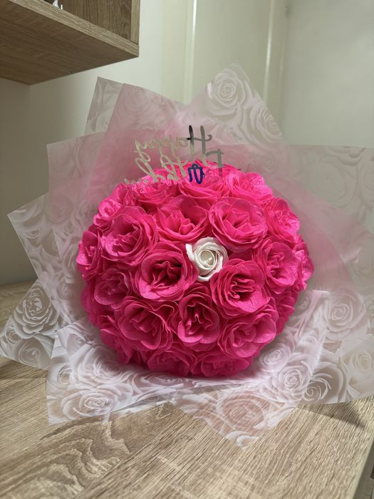 Buchet de trandafiri cu sclipici