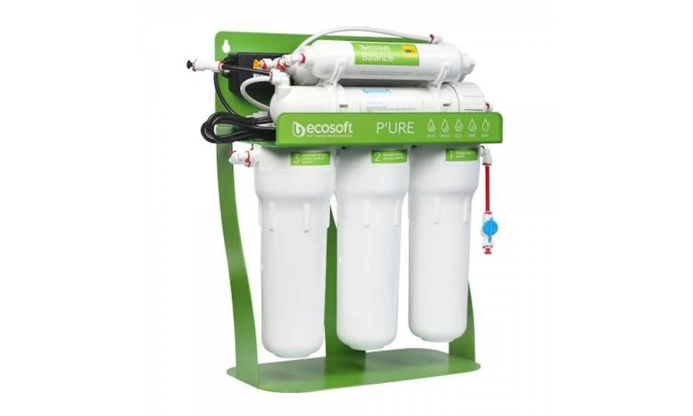 Фильтр обратного осмоса Ecosoft P'URE Balance с помпой на станине