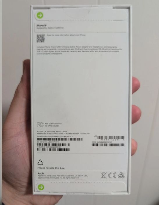 Iphone 16 128 gb alb