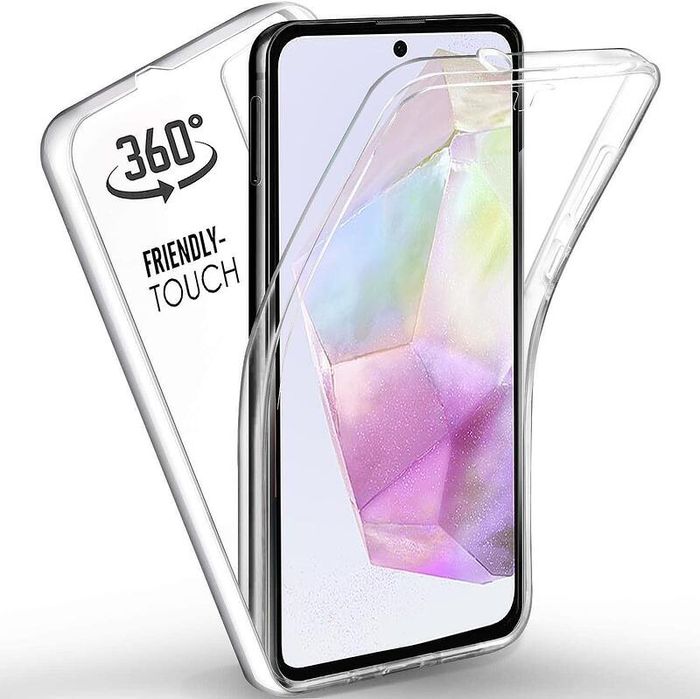 Прозрачен 360° Градуса Кейс за Samsung Galaxy A05s A15 A35 A55 A25