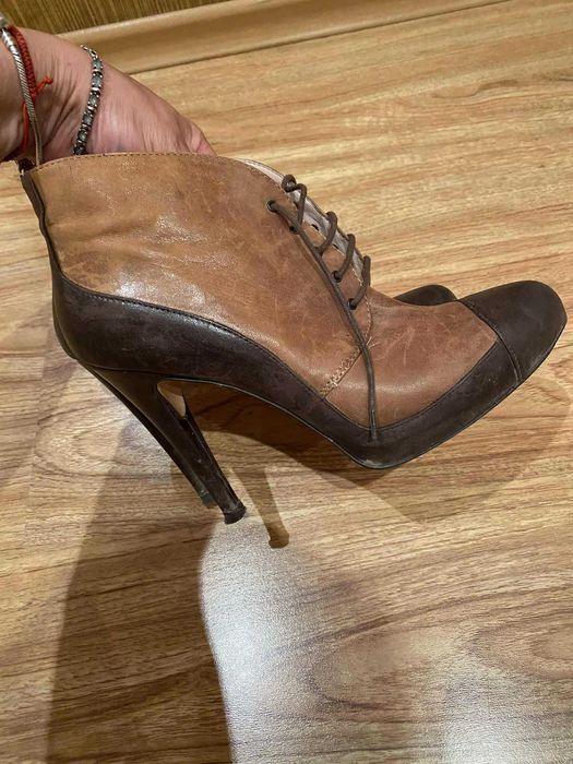 Красиви боти Alisha 40 н, естествена кожа, с дефект отвътре