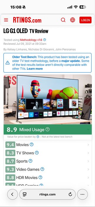 TV LG OLED G 77’’(195cm)