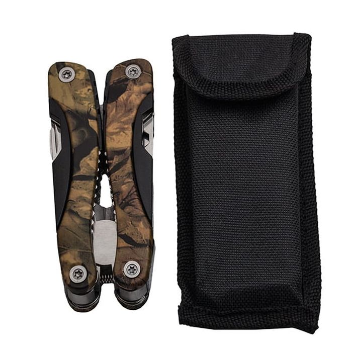 Cleste multifunctional Survival Gear, 10 functii, 22 cm, camuflaj