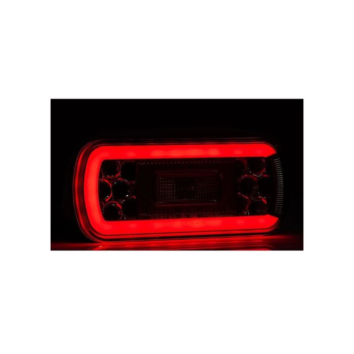 Lampa spate 220x100, 6 functii, cu ceata si numar, LED Fristom