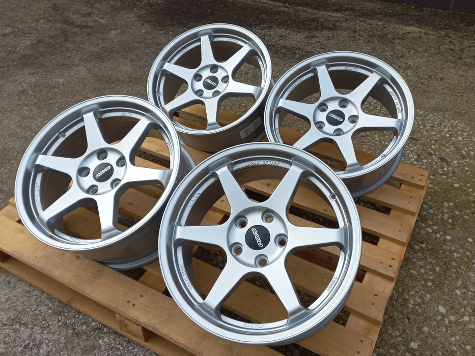 16"Rays T37 Volk Racing Silver 5х114.3 Чисто Нови 7.0ж ет35 Honda Mitsubushi Toyota Nissan Renault Subaru
