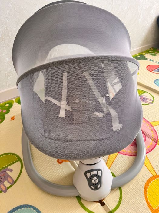 Детский шезлонг-электрокачели