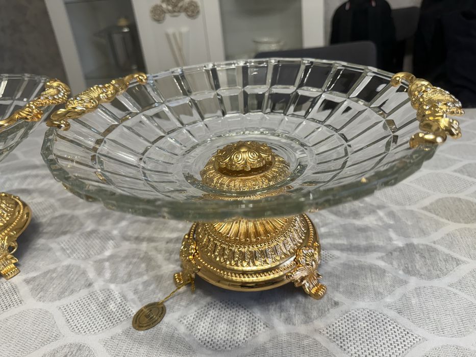 Фруктовницы хрустальные