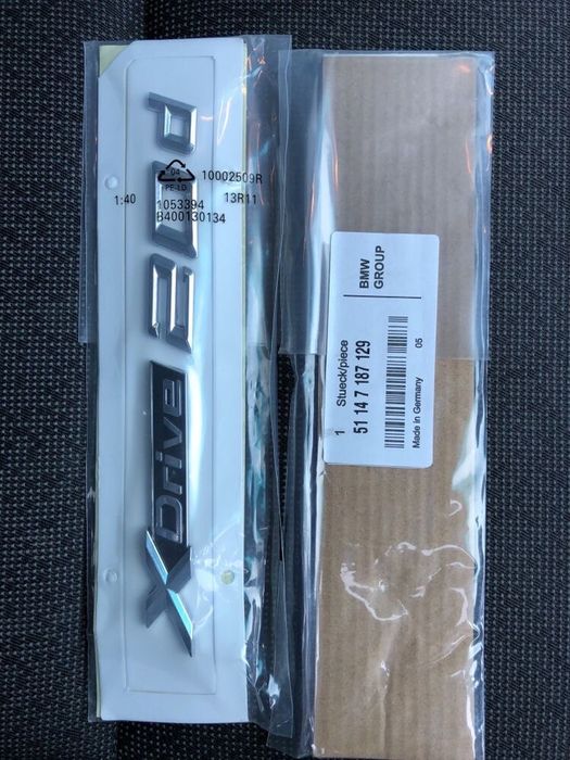 Stiker/Emblema/Logo Bmw Xdrive 18 20 23 25 30 40 50d d X1 X3 X5 X6 F25