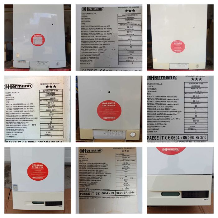 Depozit piese s.h. centrale  HERMANN diverse modele.