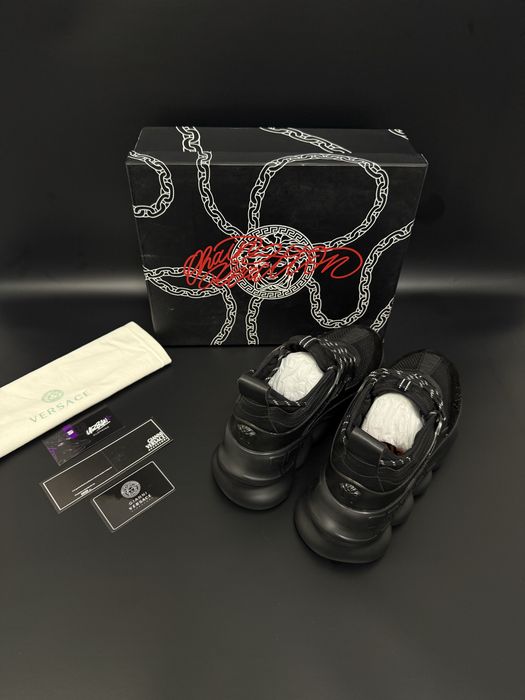 Adidași Versace Chain Reaction Black – Premium • Full Box