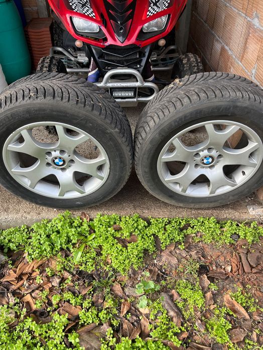 Джанти с  зимни гуми  Мишелин bmw X5