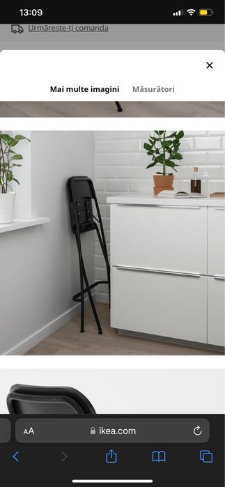 Scaun de bar pliabil Ikea