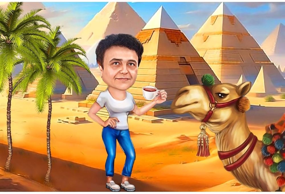 карикатура шарж от снимка перфектен подарък