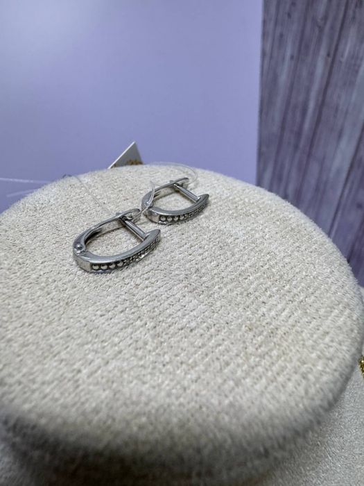 Серьги  из белого золота /СТ32389