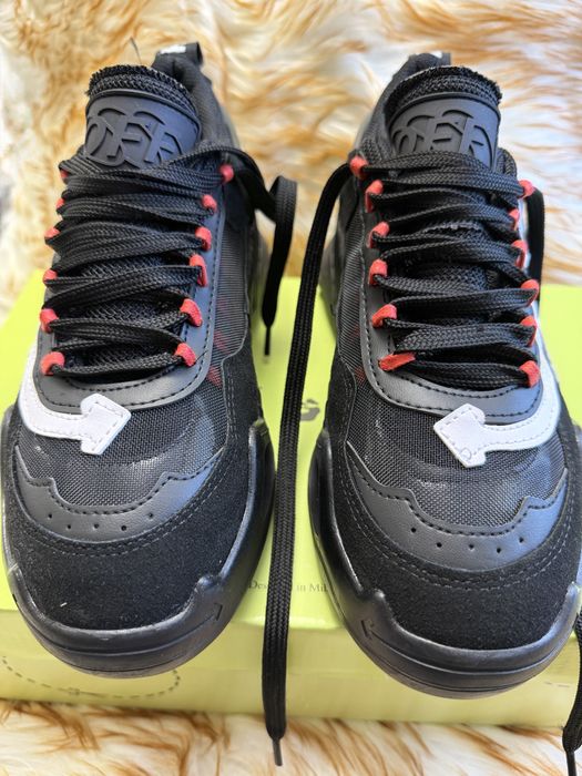 Adidasi Off-White ODSY-1000 Black/Red – Full Set (Cutie + Săculeț)