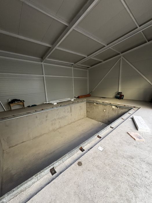 Строительство бани с бассеином