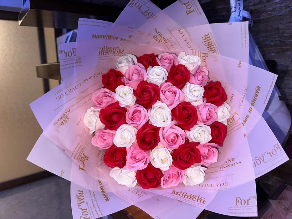 Aranjamente cu flori de săpun