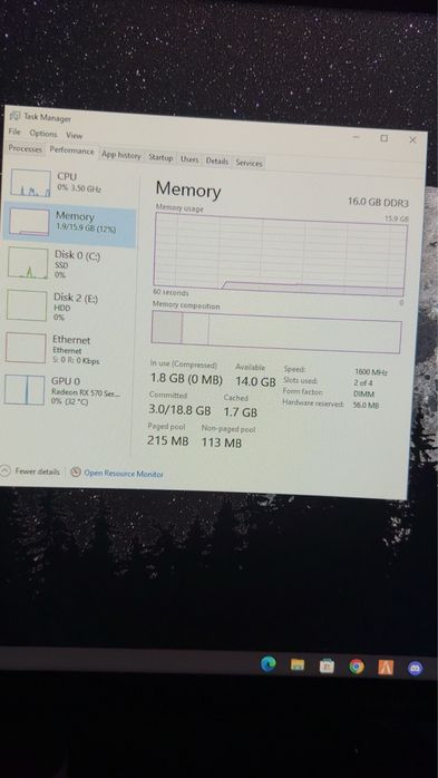 calculator gaming i5 16gb ram rx570 ssd+hdd