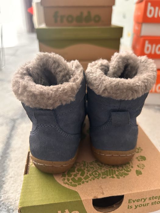 Ghete Froddo denim, imblanite cu lana