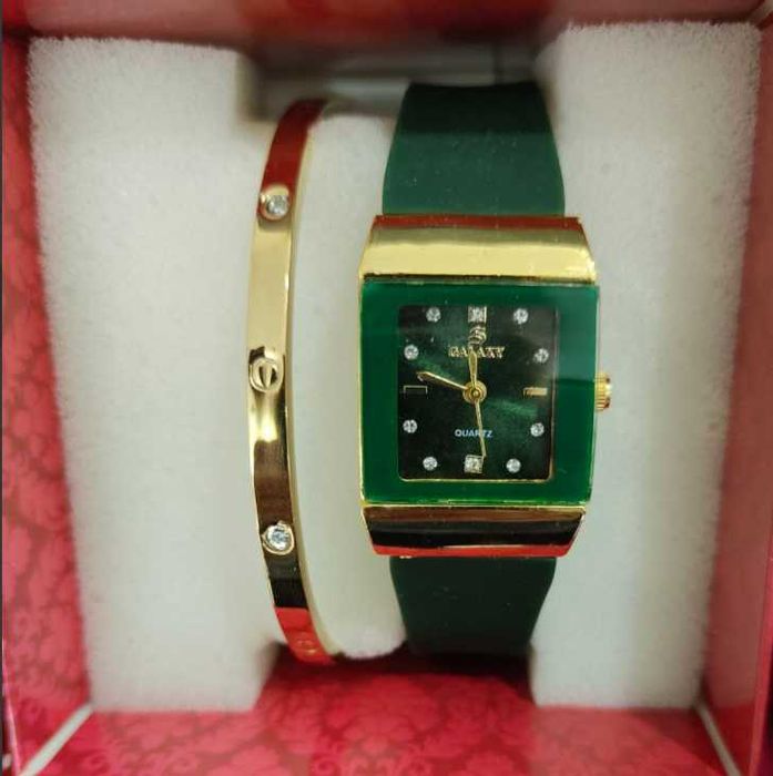 Подарочный набор: женские часы + браслет