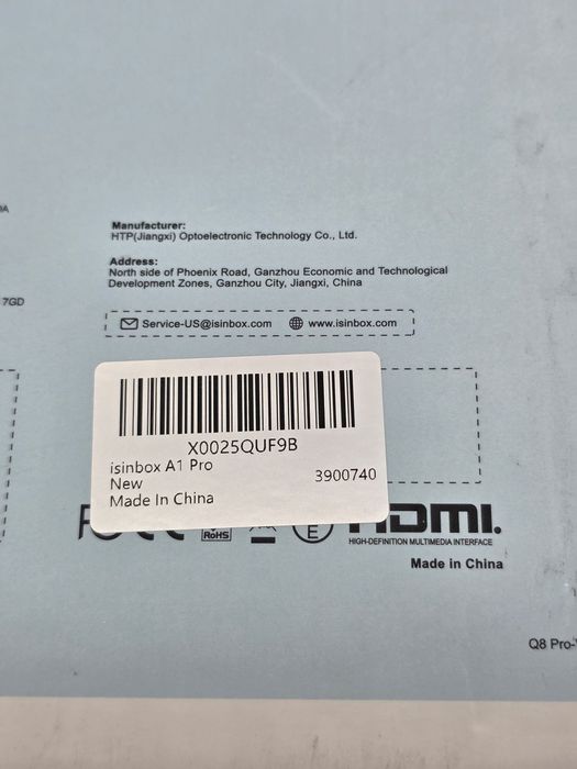 iSinbox Q8 PRO Mini proiector cu focalizare automată și reglare trapez