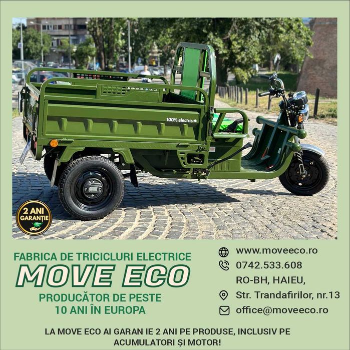 NOU - Triciclu electric MoveEco omologat 45 km/h md.2026