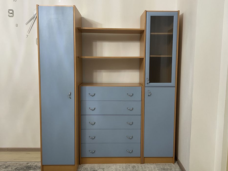 Детская мебель голубого цвета