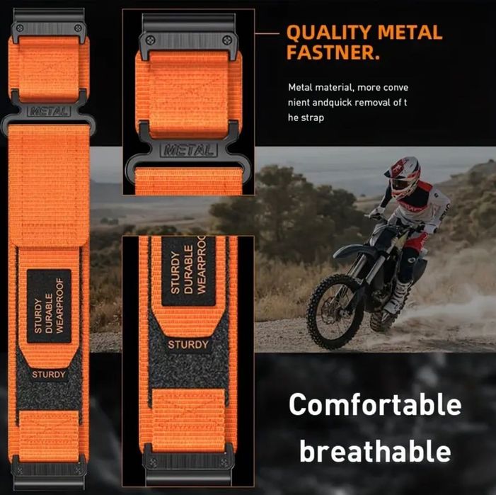 Текстилна широка каишка ULTRA WIDE за Garmin Quickfit 26mm.