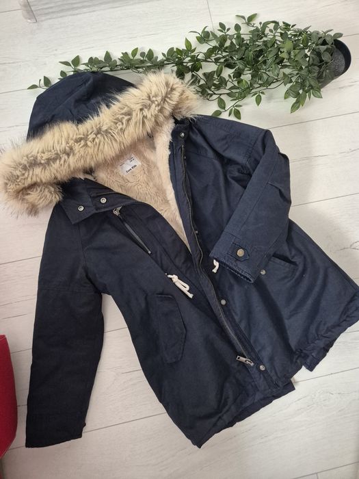 Geaca parka, Zara, fetite, imblanita