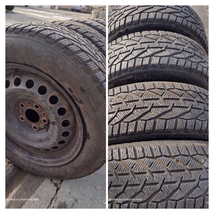 Roți iarna 5x114,3 r15 r16 jante tabla r16 Nissan