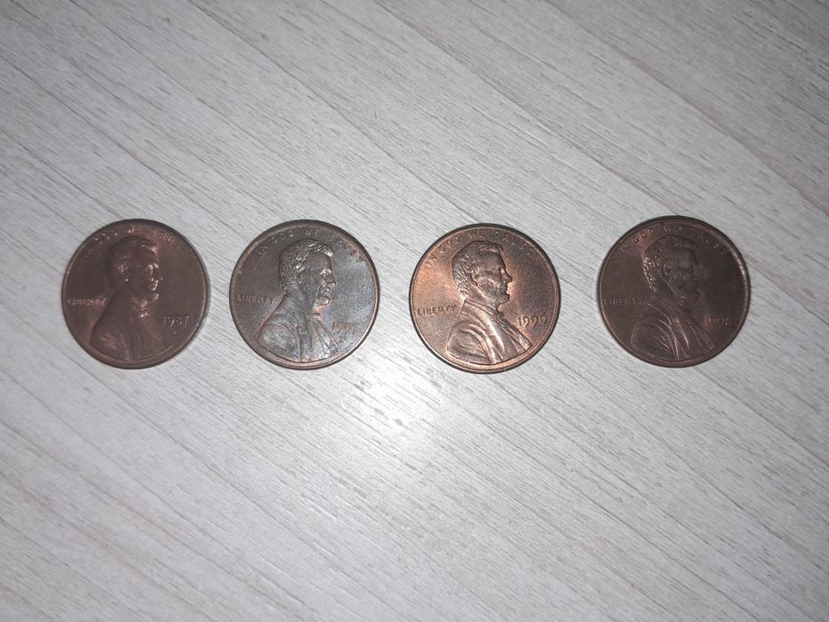 Монеты номиналом 1 цент