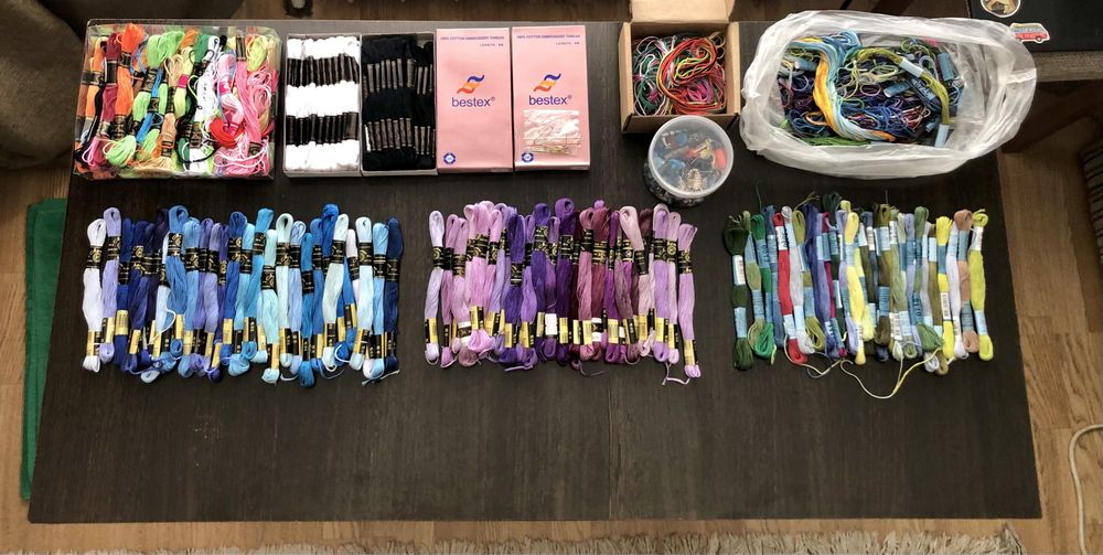 Хлопковые нитки мулине