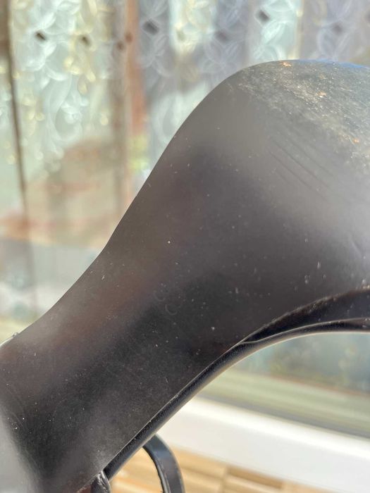 Черни дамски сандали от еко кожа