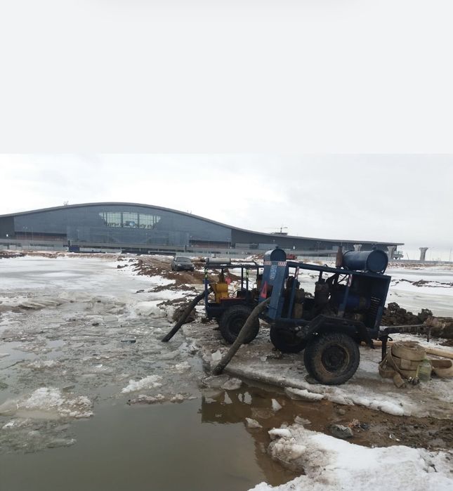 Откачка воды, андижанец насос