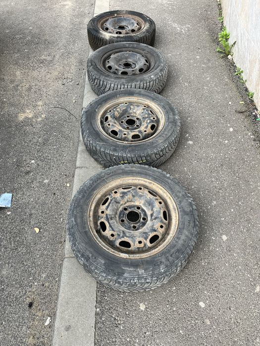 Roti VW 14” jante tabla, anvelope Hankook 165/70 R14