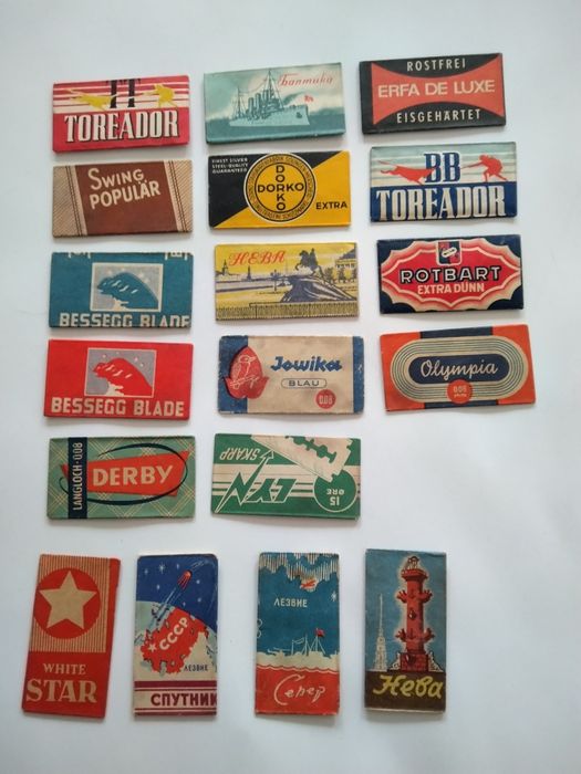 Продавам малка колекция от стари ножчета за бръснене